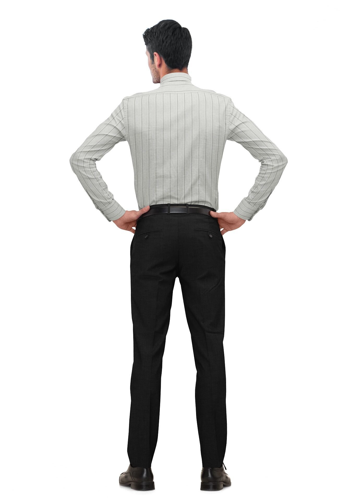 Striped Cotton Linen Full Sleeves Shirt - Image 3