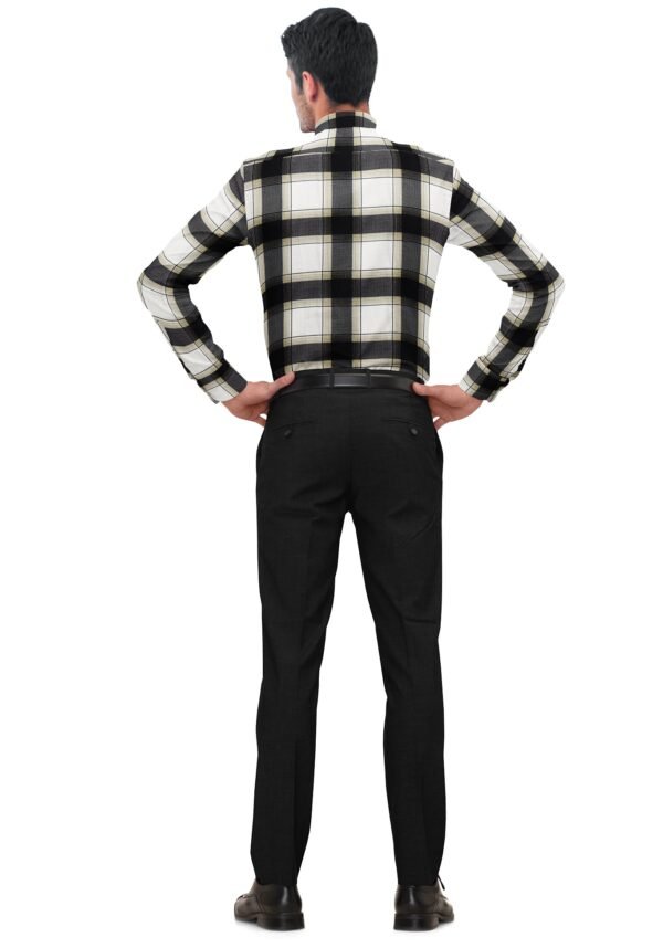Cotton Checkered Linen Full Sleeves Shirt - Image 3
