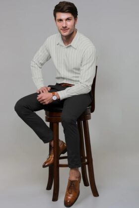 Striped Cotton Linen Full Sleeves Shirt