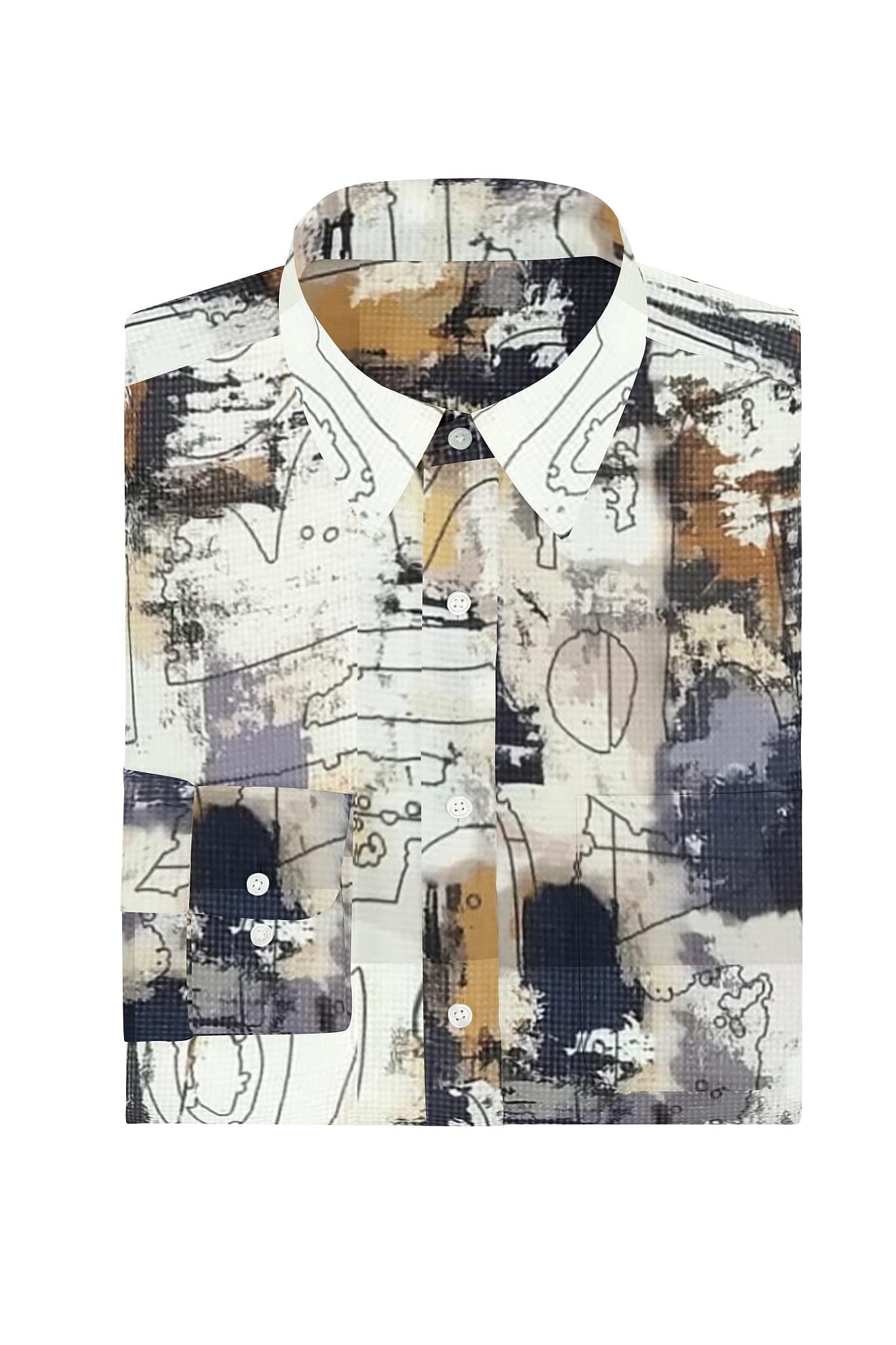 Digital Printed Full Sleeves Shirt - Image 2