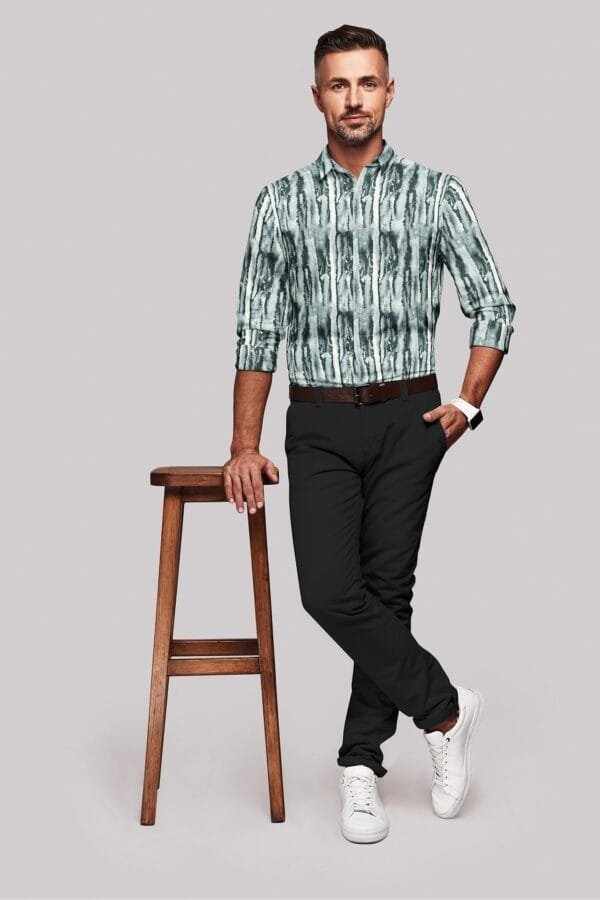 Digital Printed Full Sleeves Shirt - Image 3