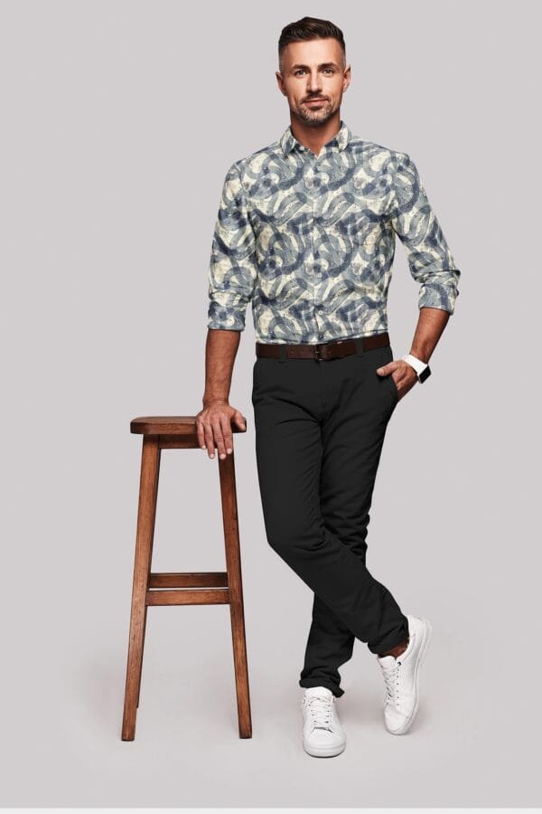Digital Printed Full Sleeves Shirt - Image 2