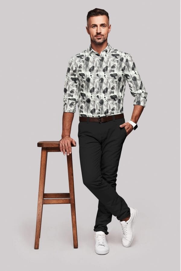 Digital Printed Full Sleeves Shirt - Image 2