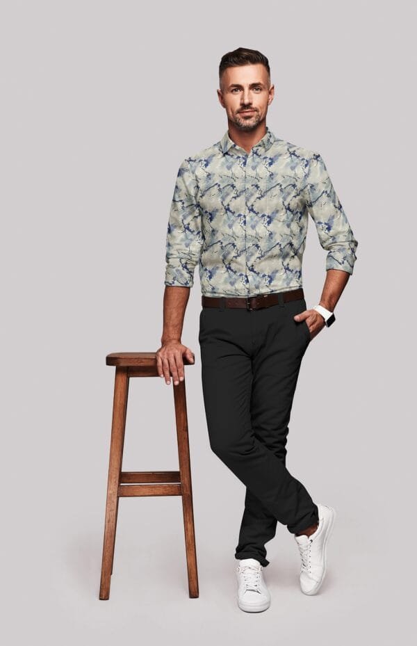 Digital Printed Full Sleeves Shirt - Image 2