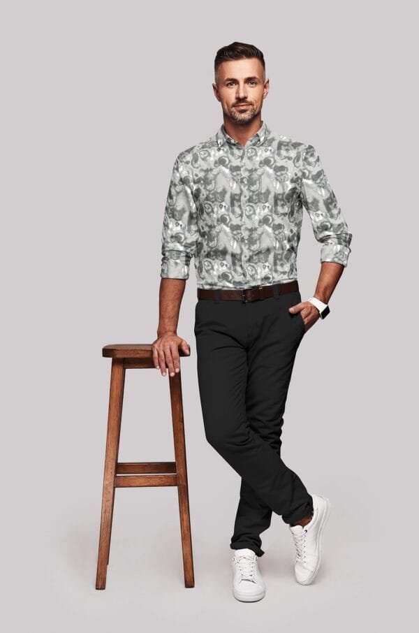 Digital Printed Full Sleeves Shirt - Image 3