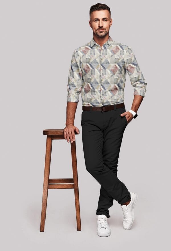 Digital Printed Full Sleeves Shirt - Image 3
