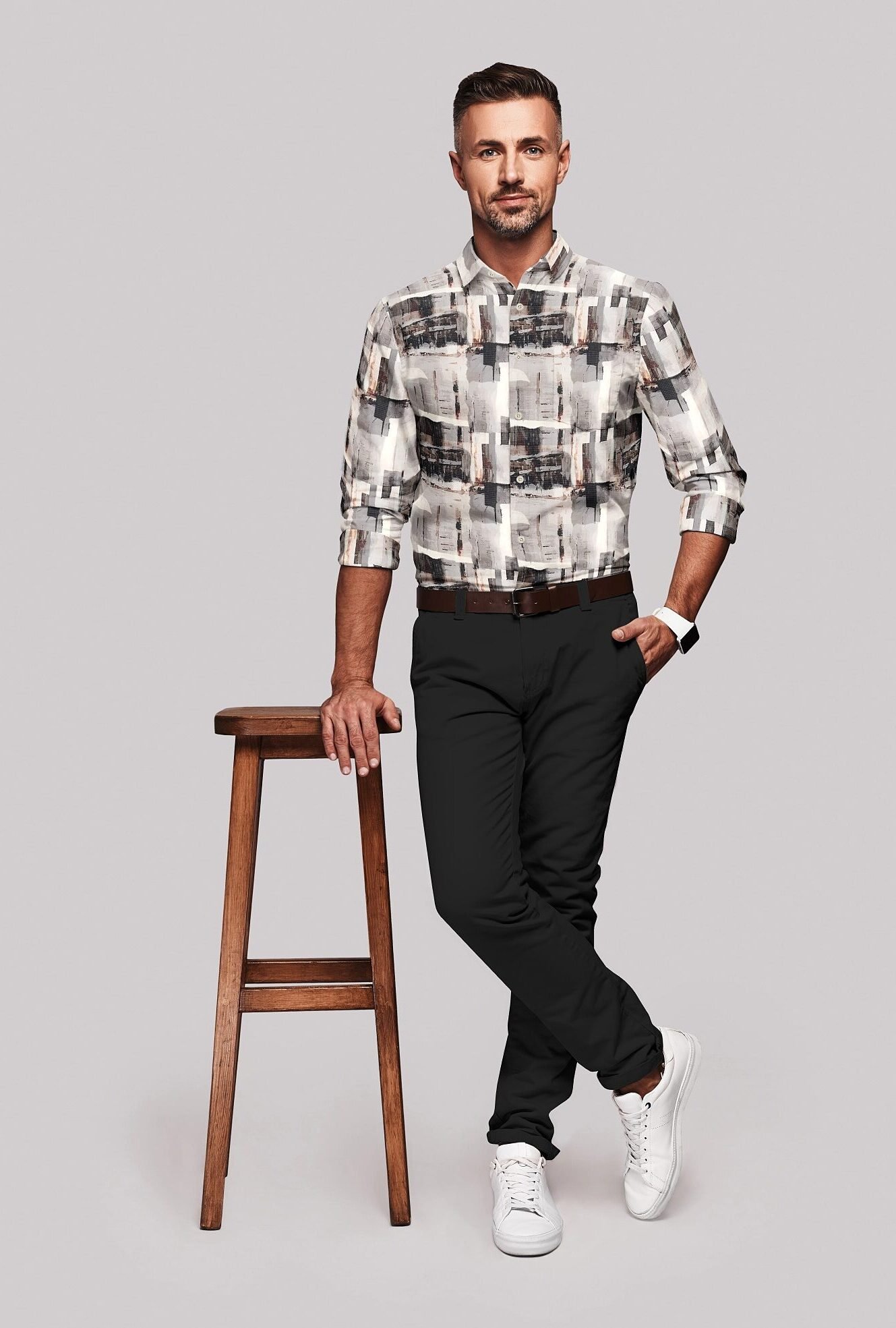 Digital Printed Full Sleeves Shirt - Image 3