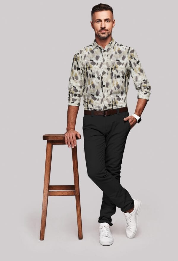 Digital Printed Full Sleeves Shirt - Image 2