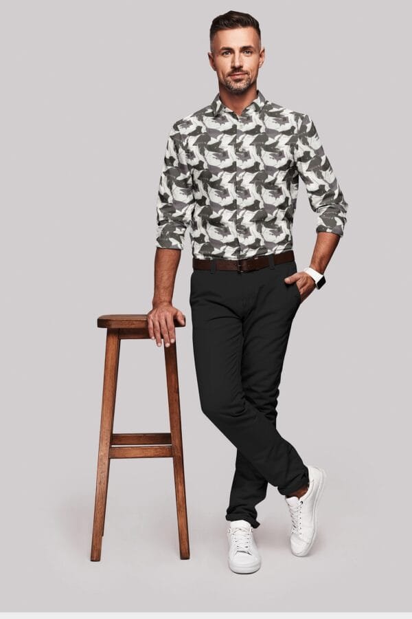 Digital Printed Full Sleeves Shirt - Image 2