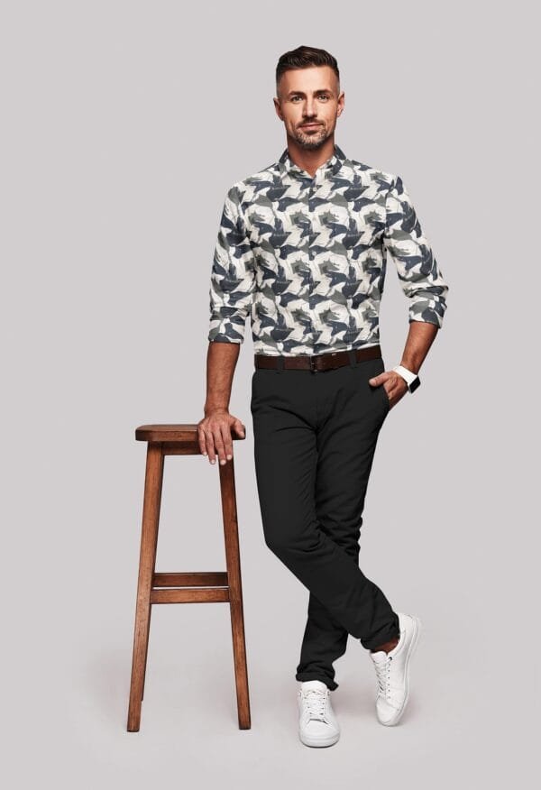 Digital Printed Full Sleeves Shirt - Image 3