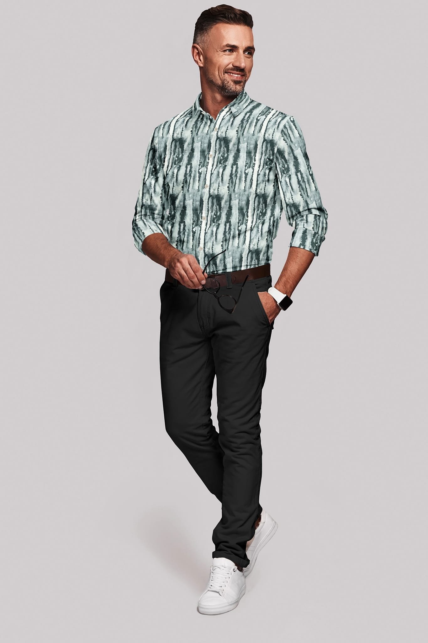 Digital Printed Full Sleeves Shirt - Image 4