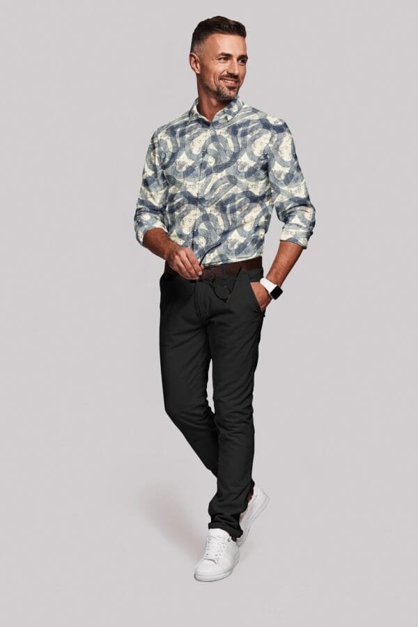 Digital Printed Full Sleeves Shirt - Image 3