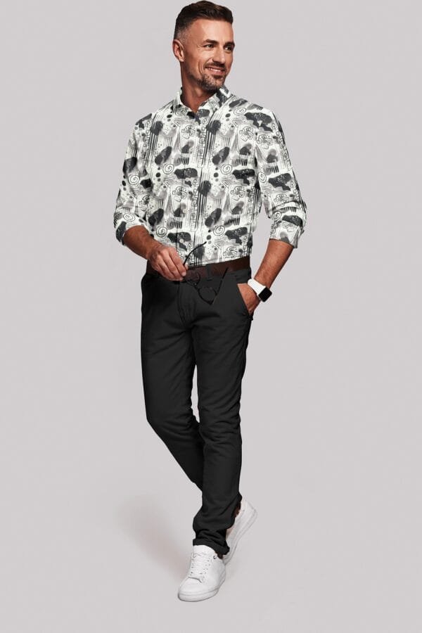 Digital Printed Full Sleeves Shirt - Image 3