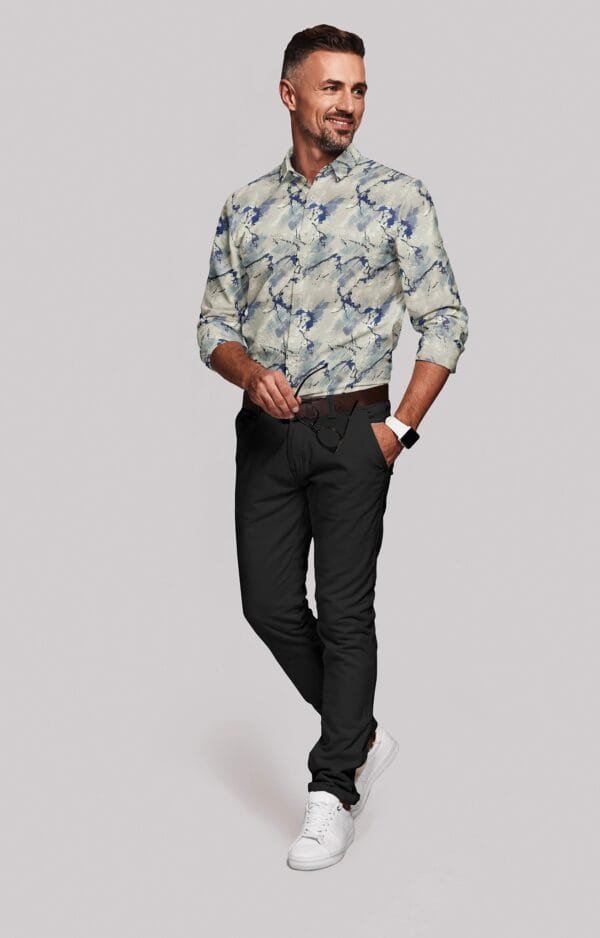 Digital Printed Full Sleeves Shirt - Image 3