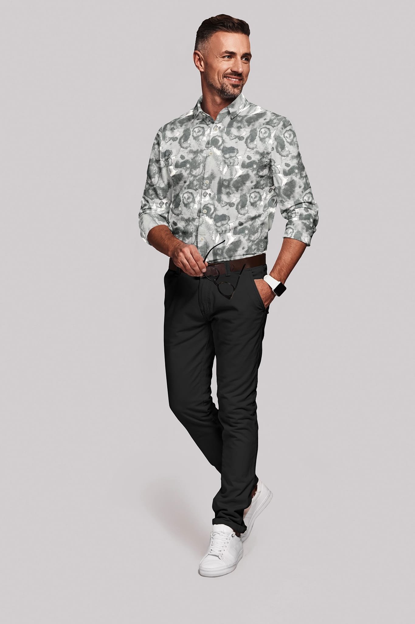 Digital Printed Full Sleeves Shirt - Image 4
