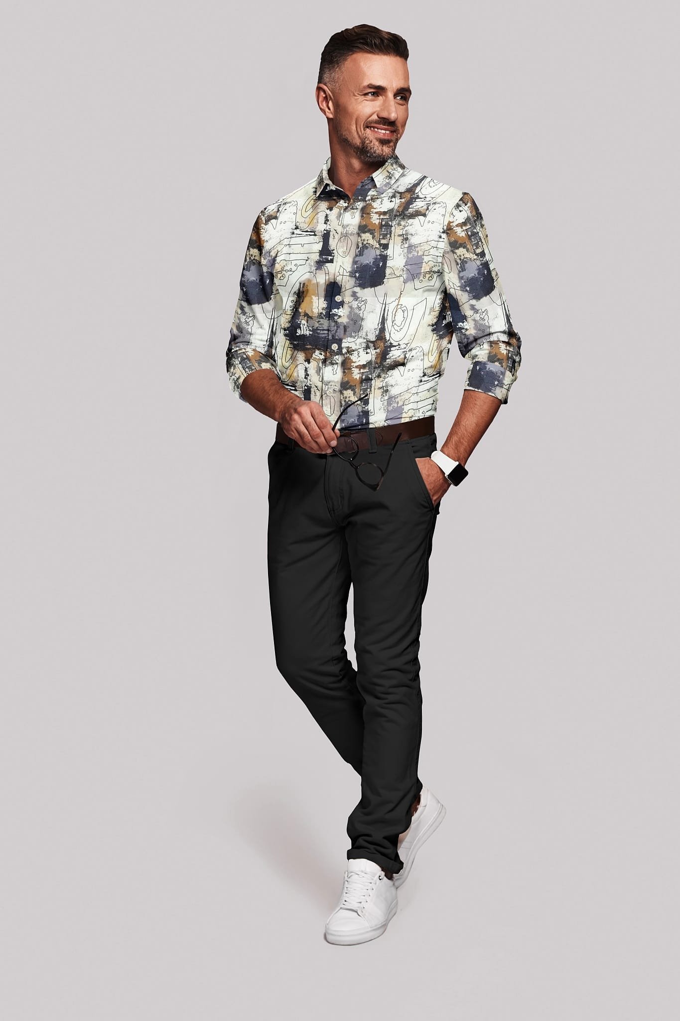 Digital Printed Full Sleeves Shirt - Image 4