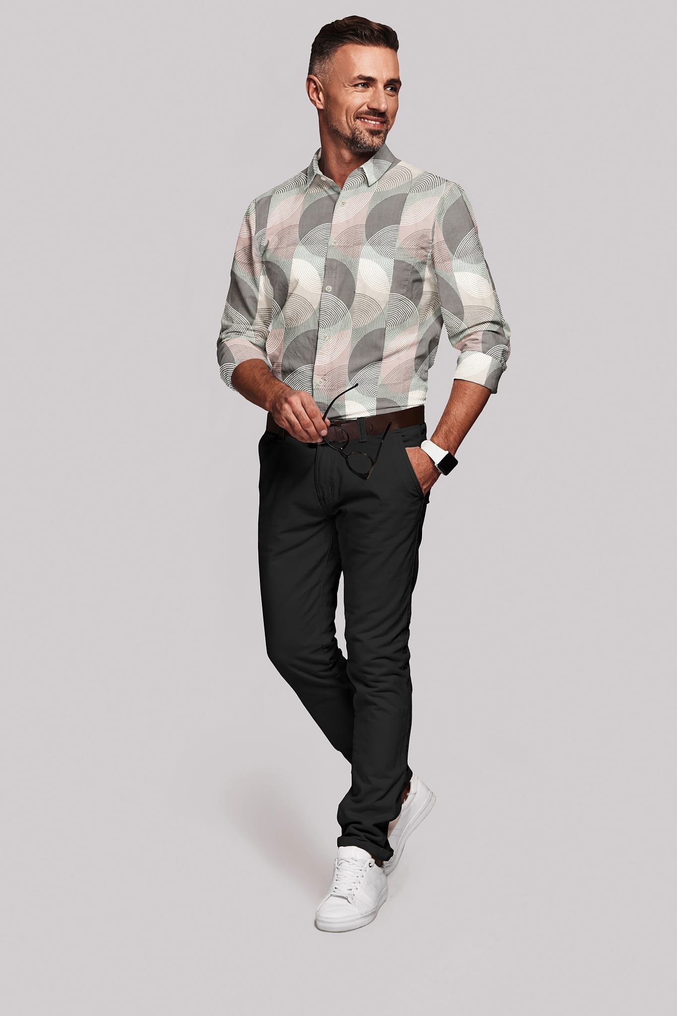 Digital Printed Full Sleeves Shirt - Image 4
