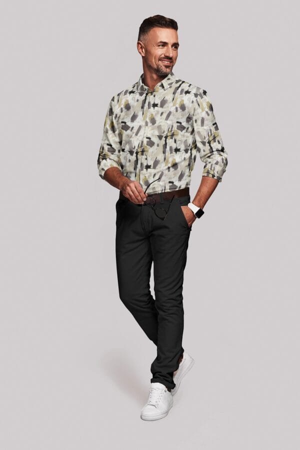 Digital Printed Full Sleeves Shirt - Image 5