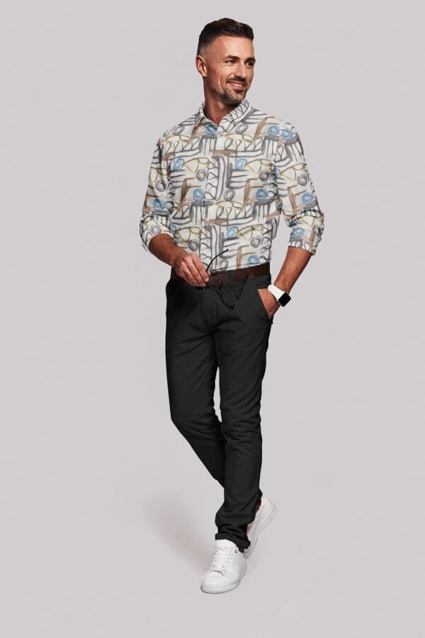Digital Printed Full Sleeves Shirt - Image 4