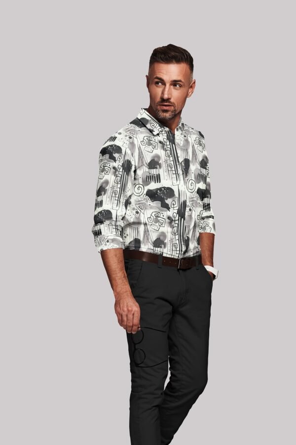 Digital Printed Full Sleeves Shirt - Image 4