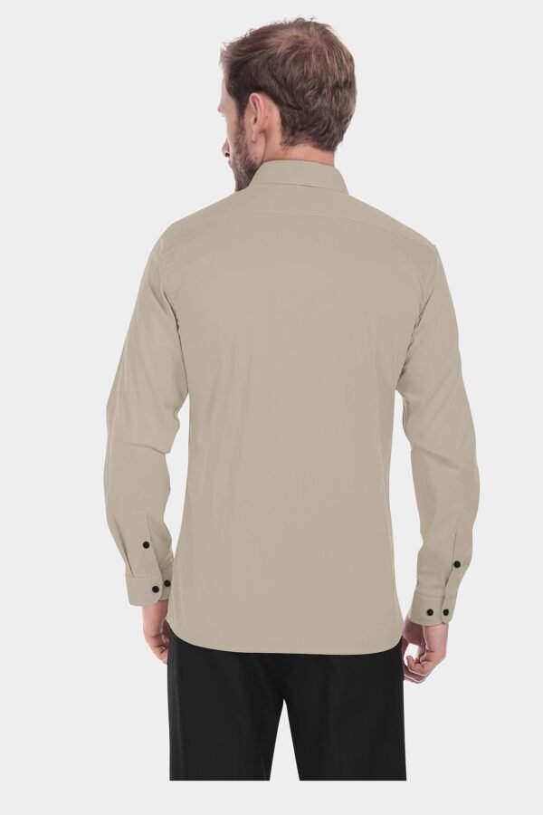 Brown Satin Full Sleeves Shirt - Image 2