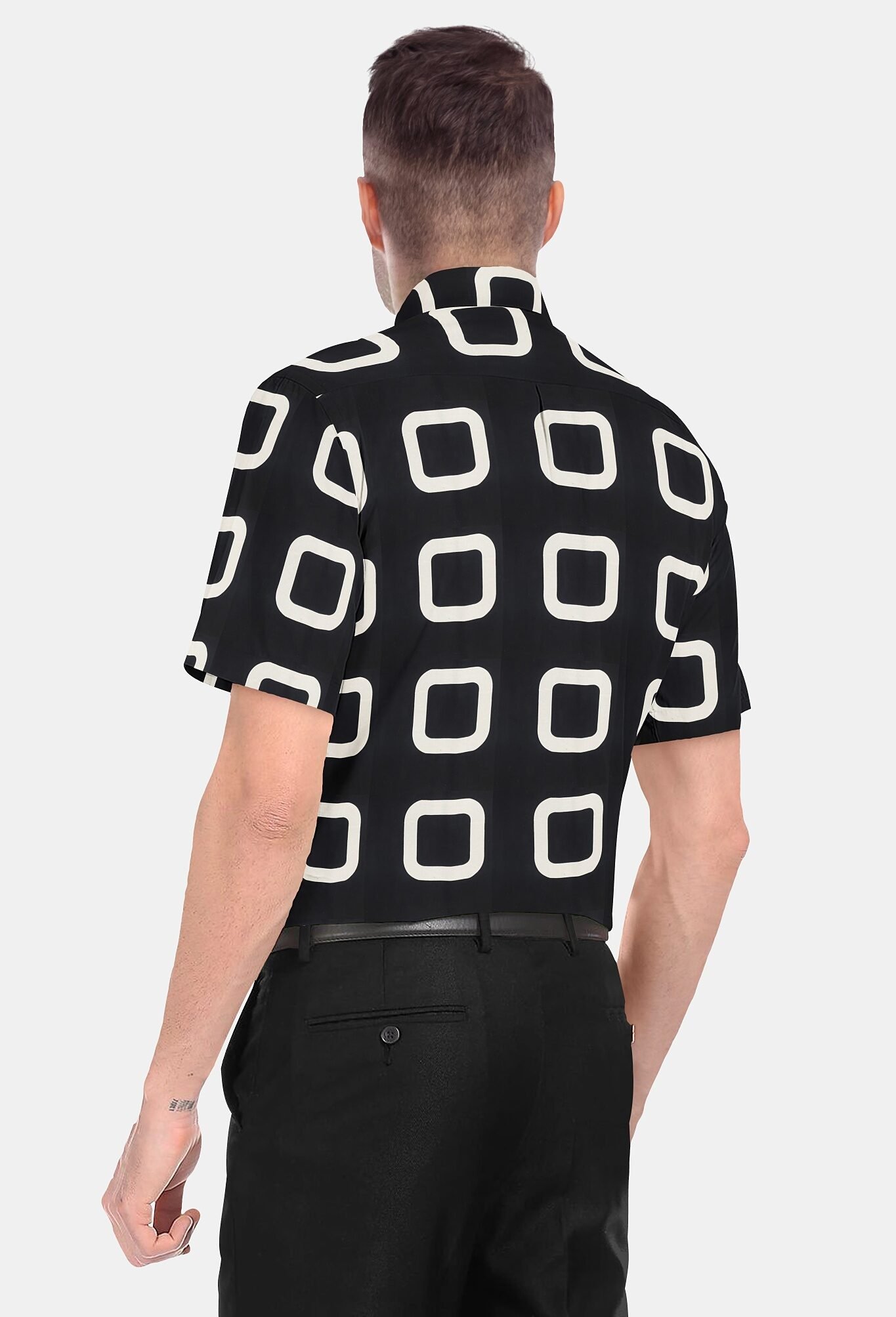 Printed Linen Cotton Half Sleeves Shirts - Image 3