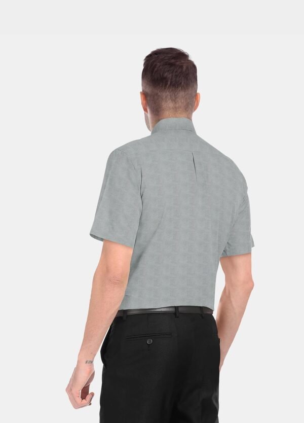 Printed Linen Cotton Half Sleeves Shirt - Image 2