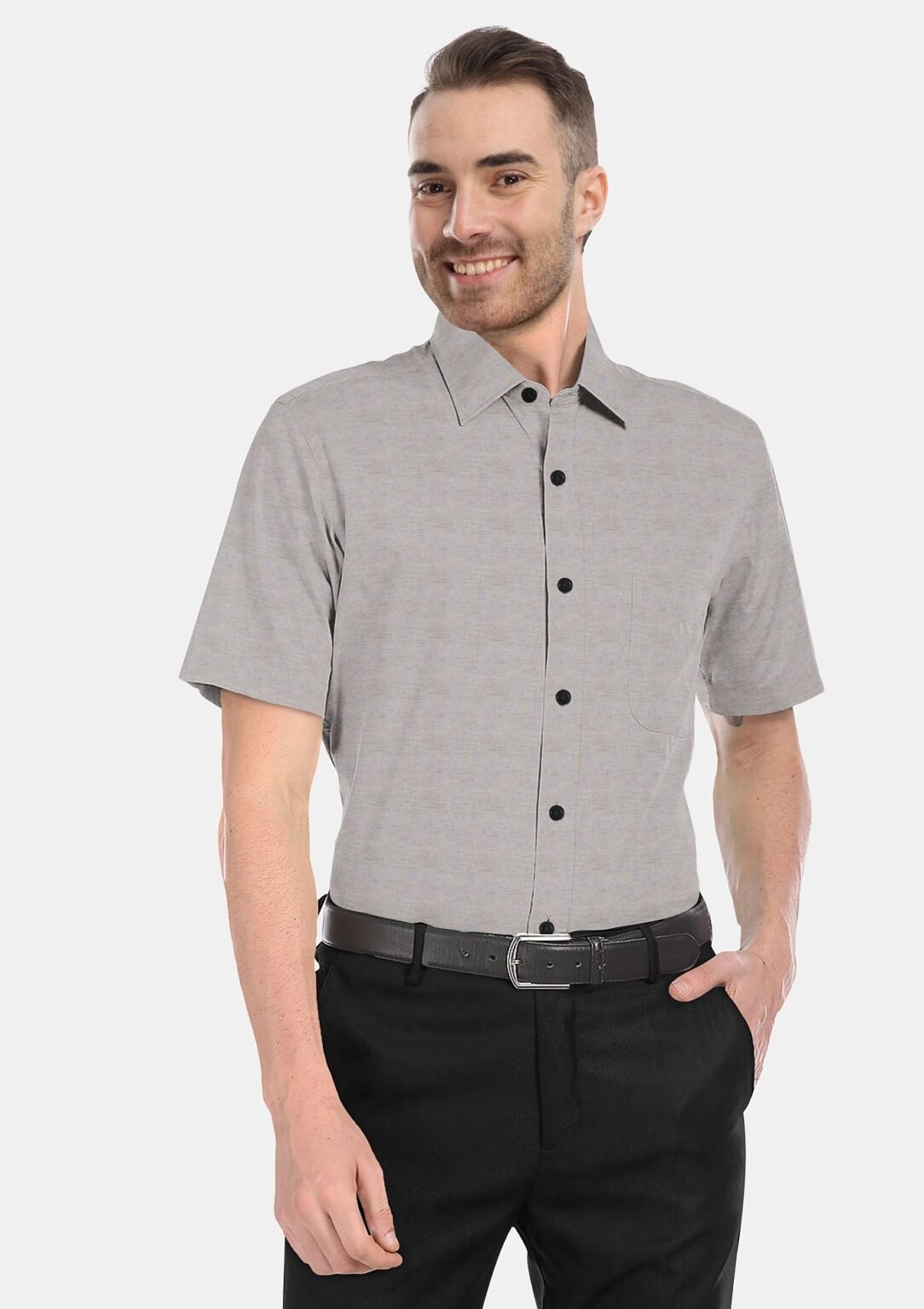 Cotton Linen Half Sleeves Shirt