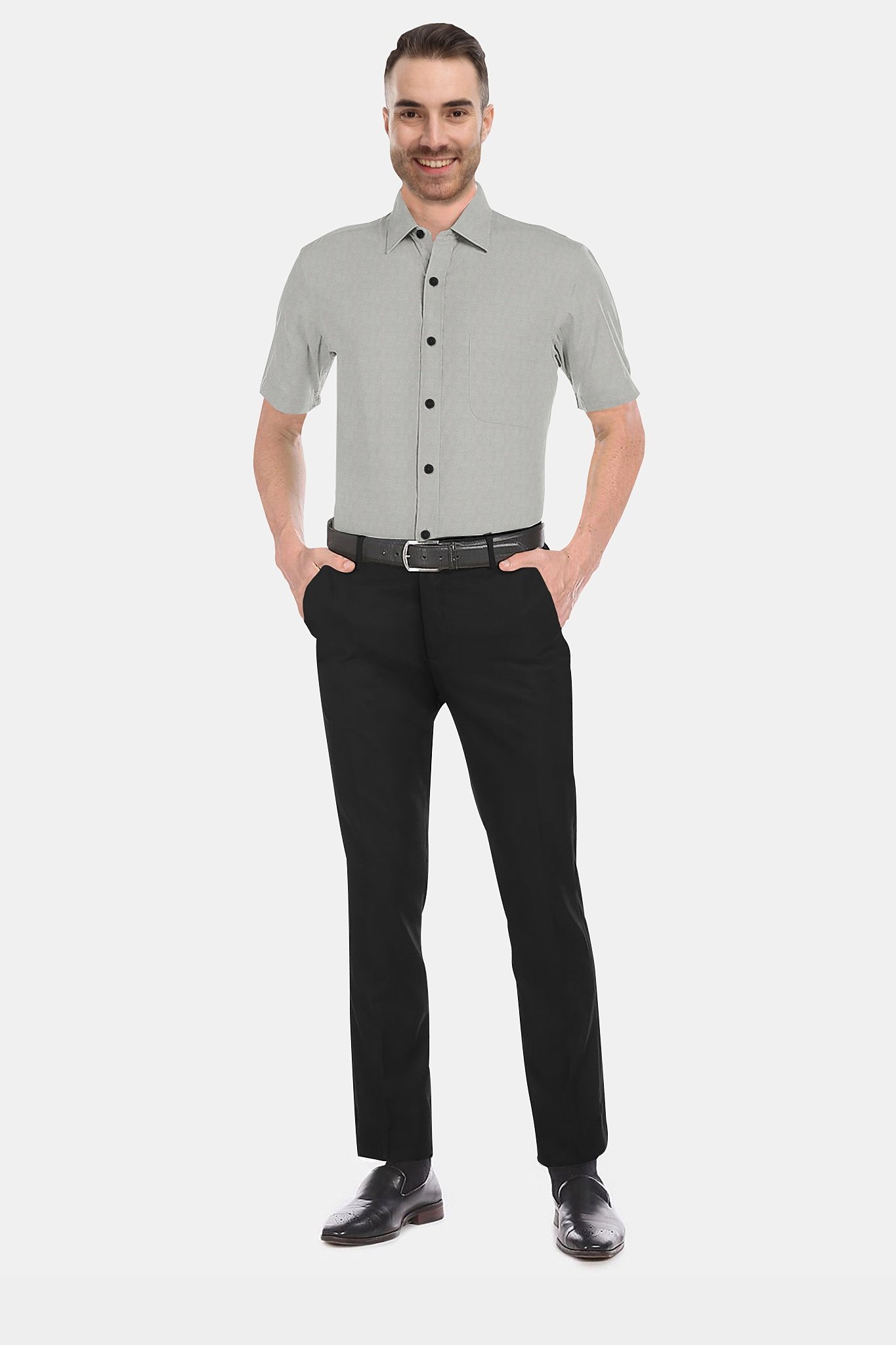 Cotton Linen Half Full Sleeves Shirt - Image 3