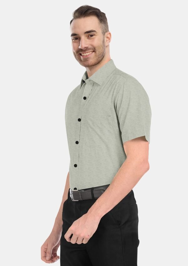 Cotton Linen Half Sleeves Shirt - Image 4