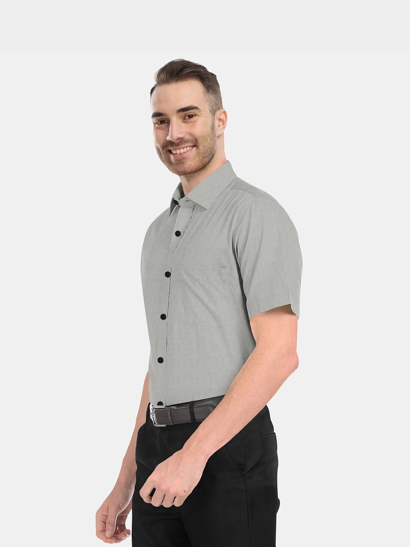 Cotton Linen Half Full Sleeves Shirt - Image 4